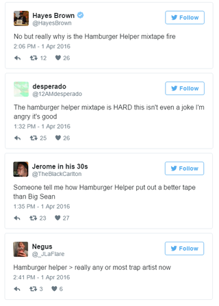 Illustration for article titled Hamburger Helper serves up surprise mixtape that’s surprisingly listenable